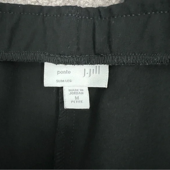 J. Jill Pintucked Ponte Slim-Leg Pants Size MP - Picture 3 of 6